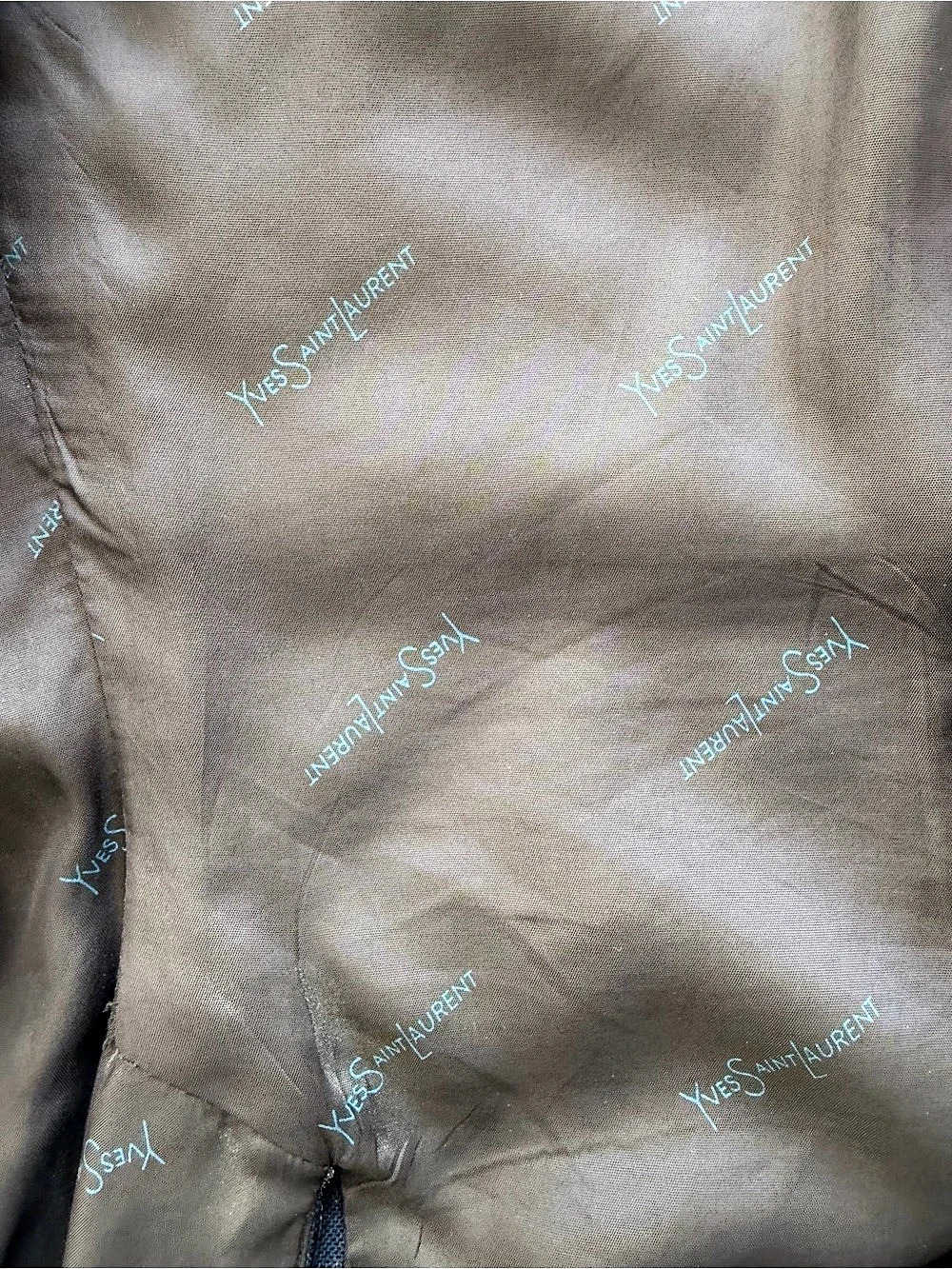 Yves Saint Laurent Vintage Navy Wool Gold Button Blazer Blue Wool-Blend Style - Picture 5 of 9